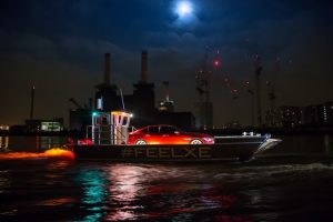 jaguar xe launch river thames