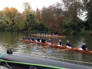 river thames filming row boat