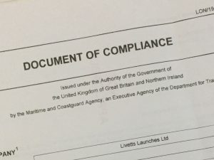 ism code document of compliance
