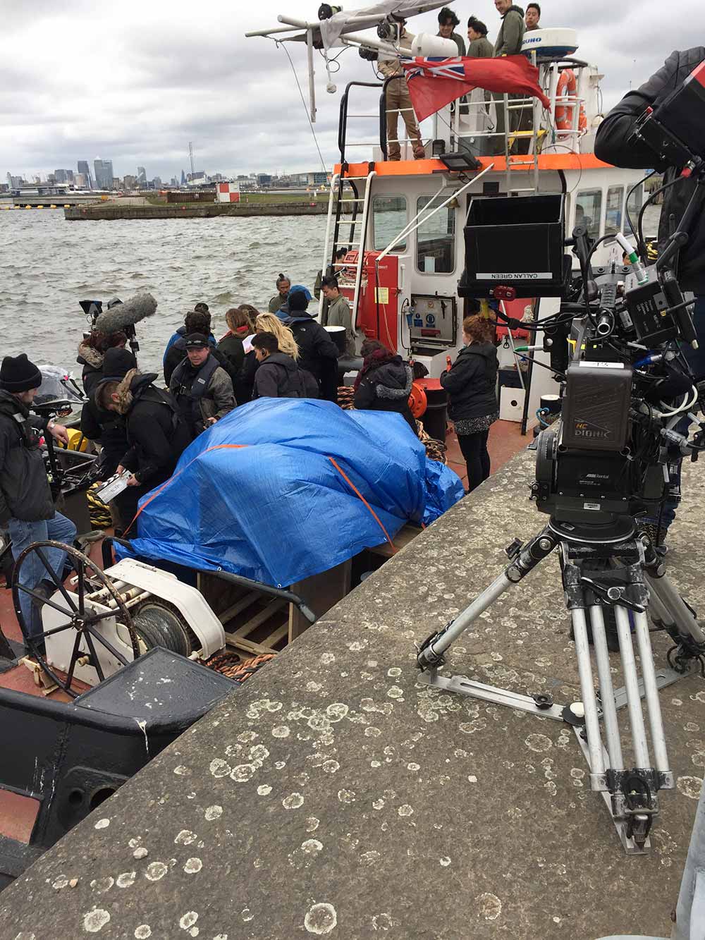 river thames filming royal docks