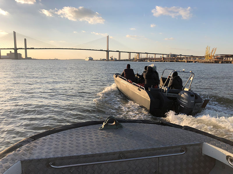 river thames filming dartford