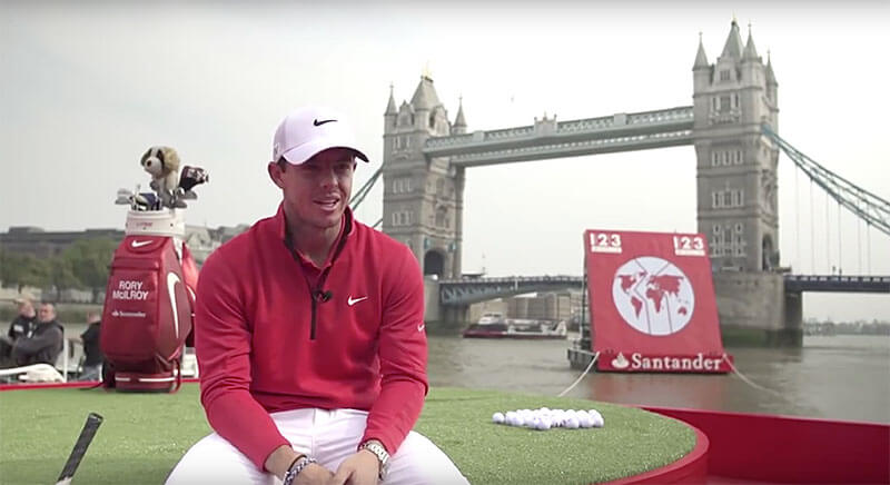 santander rory mcilroy tower bridge