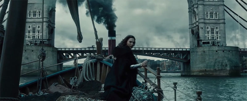 wonder woman tower bridge