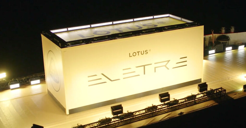 lotus eletre launch river thames