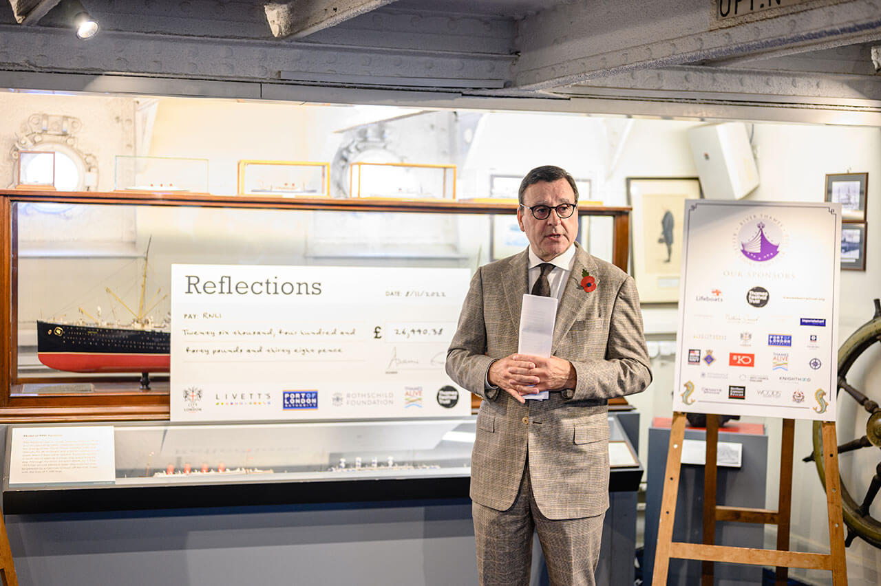 reflections rnli donation chris livett