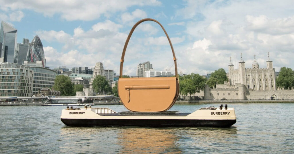 burberry olympia handbag launch river thames