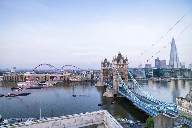 red bull tower bridge flying